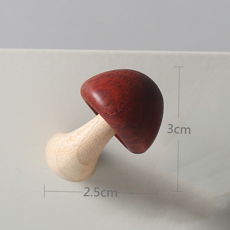 Magnetic sticker Note sticker Creative handicraft ornament Magnetic blackboard sticker Solid wood magnet mushroom refrigerator sticker