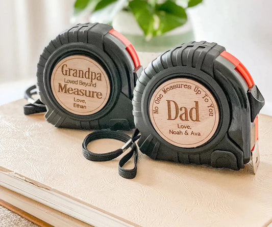 Father's Day Gift Tape Measure Hammer Set Household Hammer Wooden Handle Croissant Hammer
