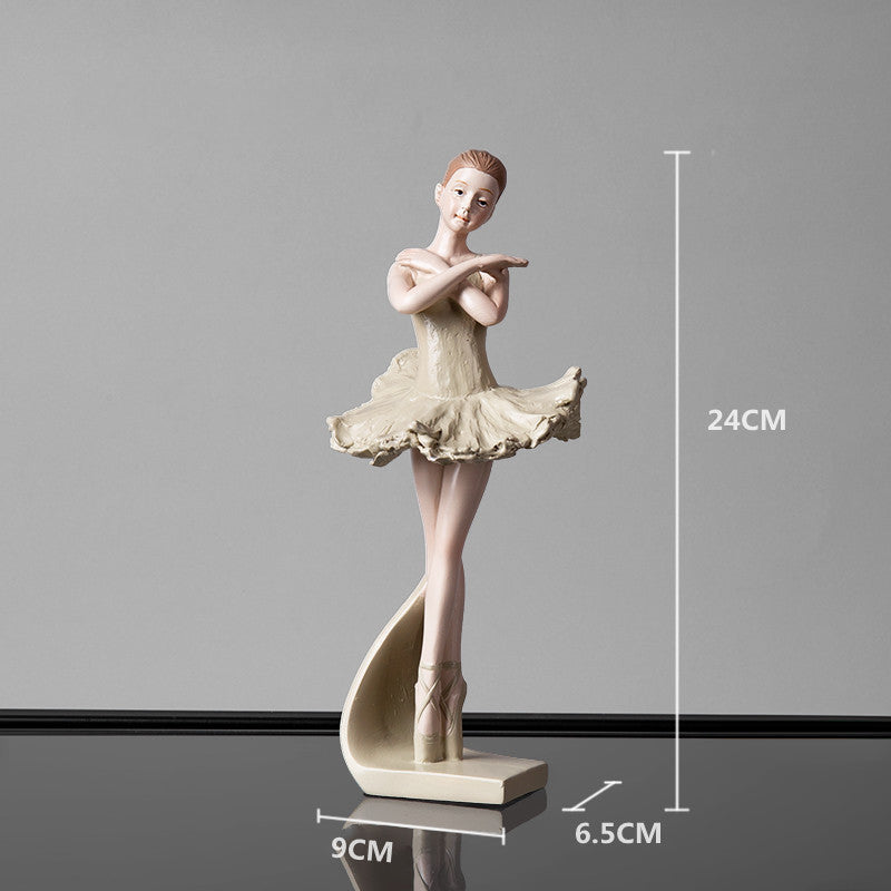Creative Ballet Girl Ornament ins Wind Dancer Model Room Princess Room Soft Decoration Home Furnishings