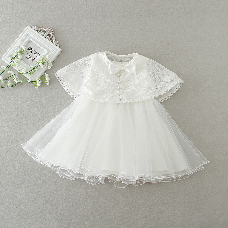 Two-piece baby girl baby 100-day wedding dress princess puffy dress
