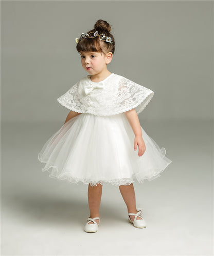 Two-piece baby girl baby 100-day wedding dress princess puffy dress
