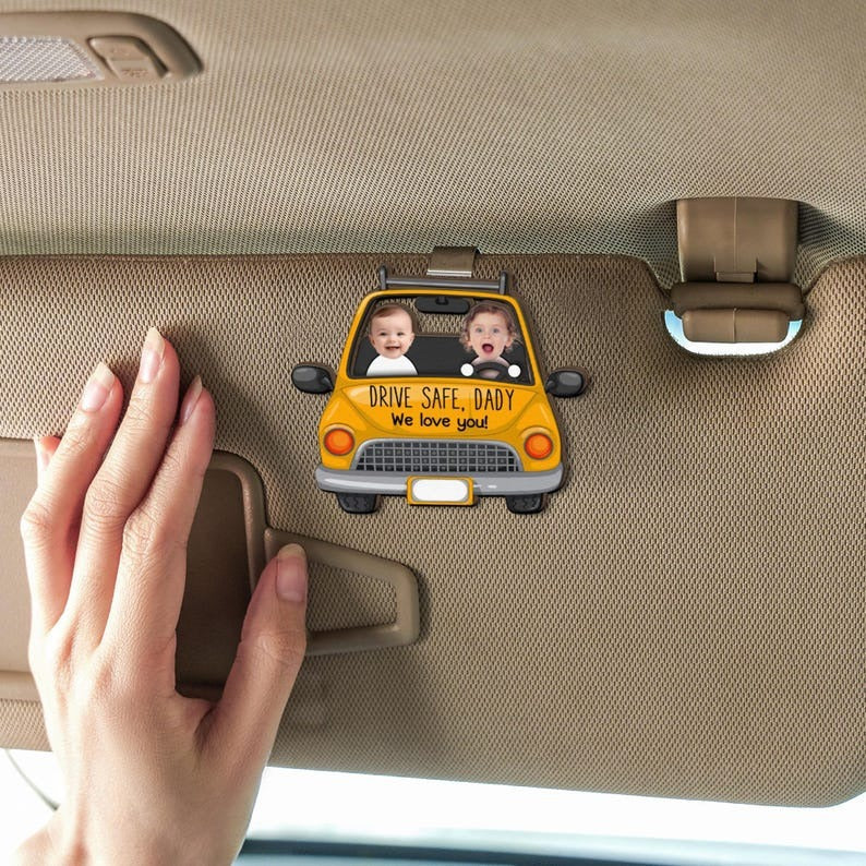 Car visor photo clip wooden photo frame photo frame customization photo text customization