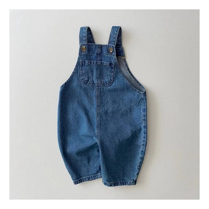 100% cotton children's clothing infants autumn and winter floral denim cute overalls children's jumpsuit overalls