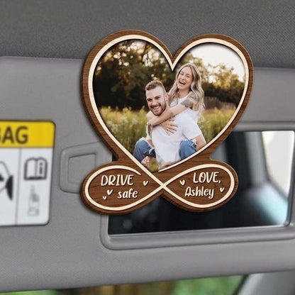 Car visor photo clip wooden photo frame photo frame customization photo text customization