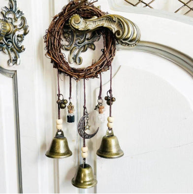 Classic Protection Bells Black and White Bottles/Blessing Bottles/Witch Protection Bells/witchy bells