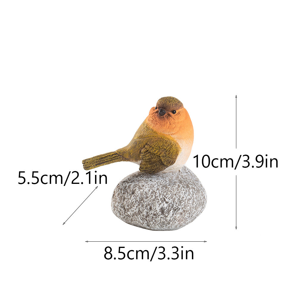 Spring and summer bird resin ornament home courtyard outdoor garden landscaping ornament resin handicraft