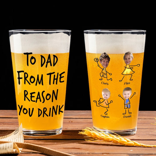 Father's Day gifts, customized popular 16oz beer cups, draft beer straight mouth cups