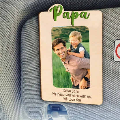 Car visor photo clip wooden photo frame photo frame customization photo text customization