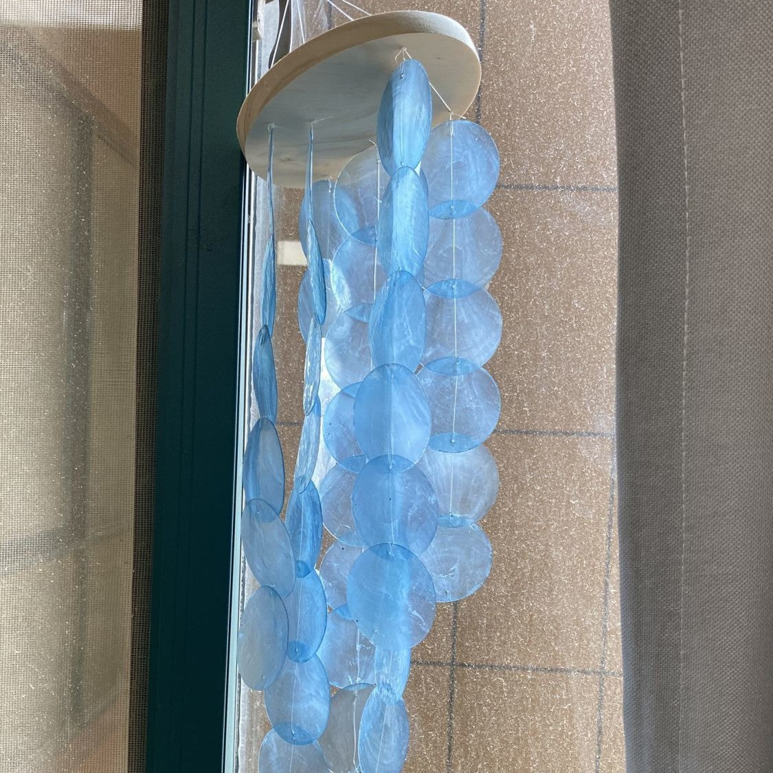 New Garden Shell Wind Chimes Garden Ornaments Home Windows Rainbow Wind Chimes Decoration Gift Pendant