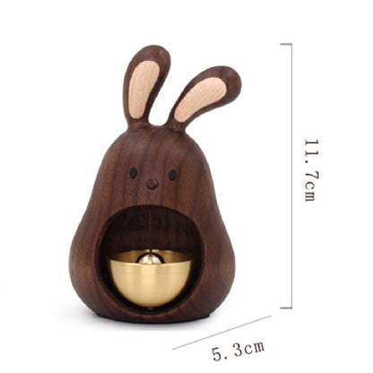 Dopamine wind chimes pendant healing department rabbit decorative bell pendant doorbell housewarming gift Japanese copper bell