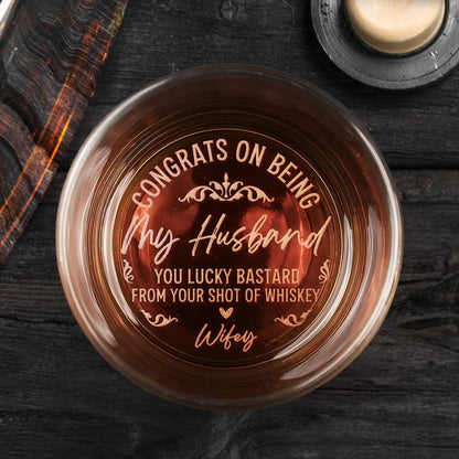 customized bottom engraving whiskey cup, wine cup, spirits, Father's Day gift, glass.