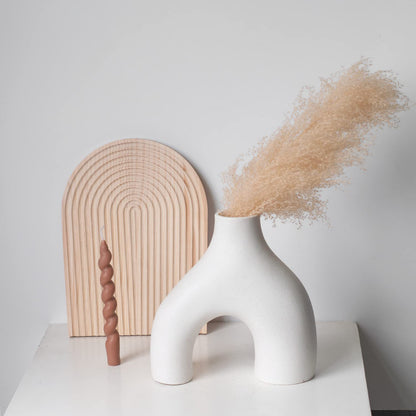 Water transfer marble vase, simple home ceramic flower arrangement, creative decoration