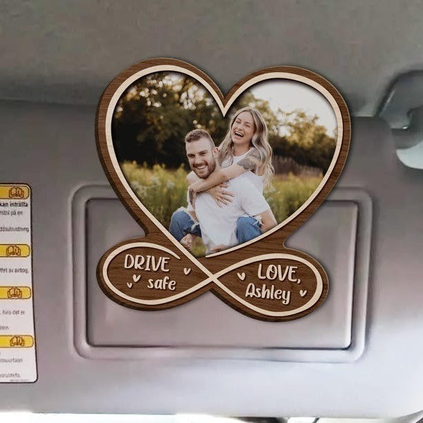 Car visor photo clip wooden photo frame photo frame customization photo text customization