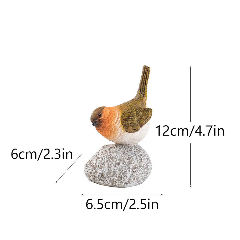 Spring and summer bird resin ornament home courtyard outdoor garden landscaping ornament resin handicraft