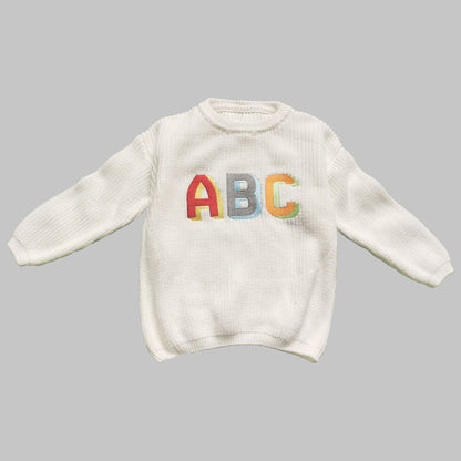 Name Embroidery Children's Sweater