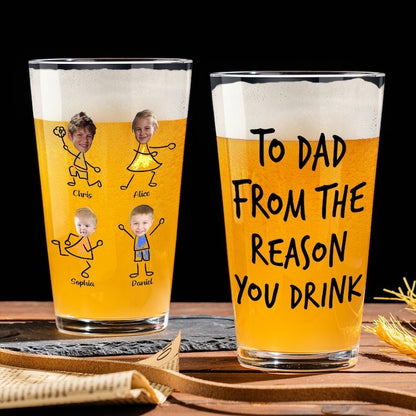 Father's Day gifts, customized popular 16oz beer cups, draft beer straight mouth cups