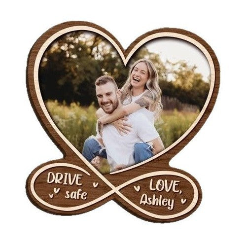 Car visor photo clip wooden photo frame photo frame customization photo text customization