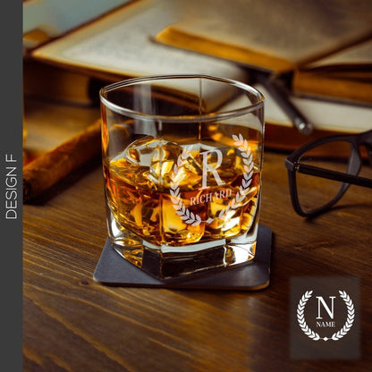 custom quadruple wine cup, spirit cup, whiskey cup, laser engraving, and a customized Father's Day gift.