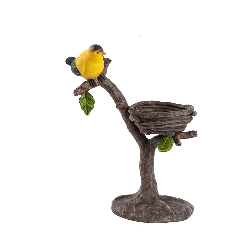 Spring and summer bird resin ornament home courtyard outdoor garden landscaping ornament resin handicraft
