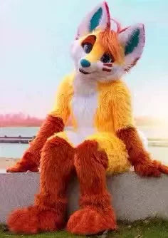Husky Fox Dog Cartoon Doll Costume Walking Doll Beast Costume