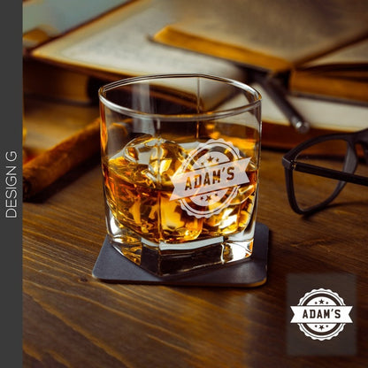 custom quadruple wine cup, spirit cup, whiskey cup, laser engraving, and a customized Father's Day gift.