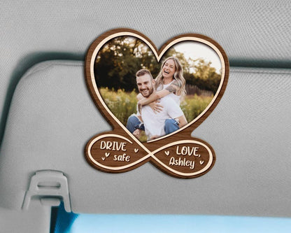 Car visor photo clip wooden photo frame photo frame customization photo text customization