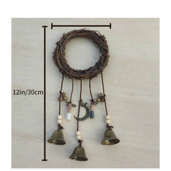 Classic Protection Bells Black and White Bottles/Blessing Bottles/Witch Protection Bells/witchy bells