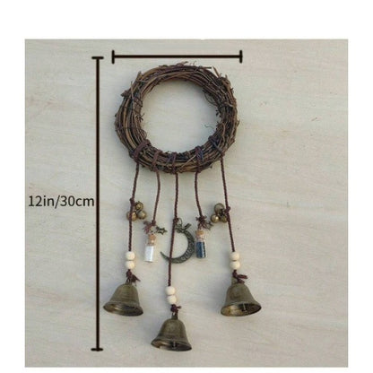Classic Protection Bells Black and White Bottles/Blessing Bottles/Witch Protection Bells/witchy bells