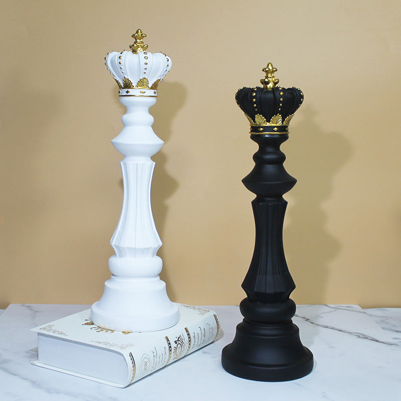 Chess ornaments chess set king war horse queen soft art resin crafts