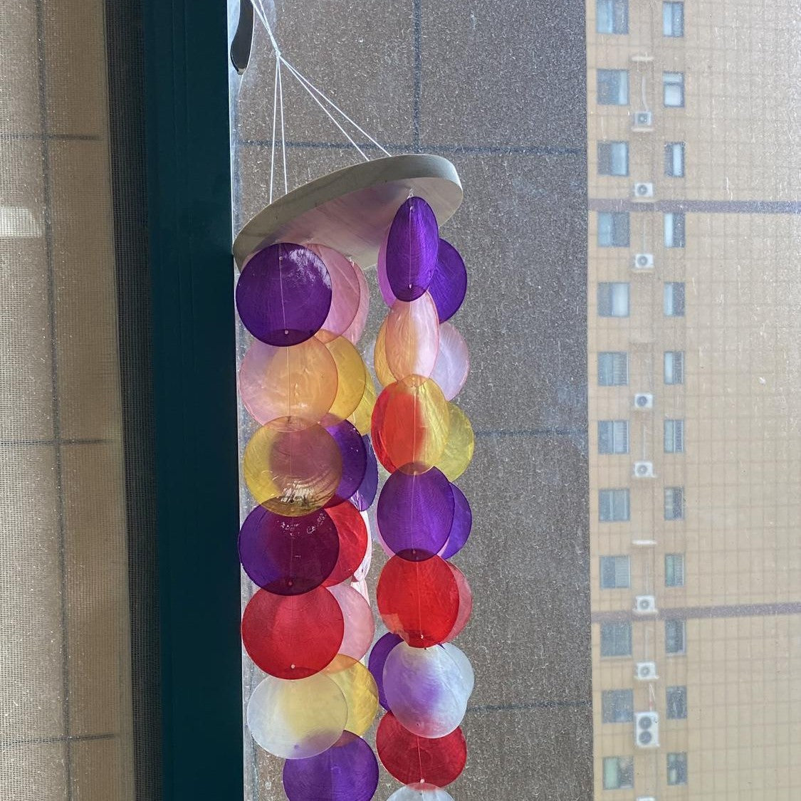 New Garden Shell Wind Chimes Garden Ornaments Home Windows Rainbow Wind Chimes Decoration Gift Pendant