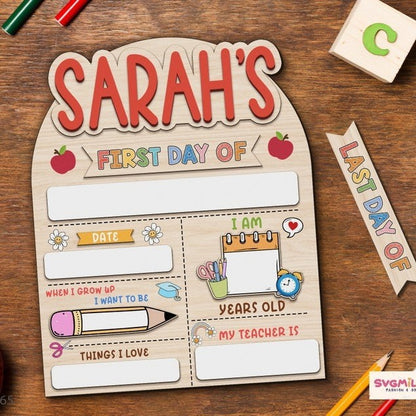 School season gift hot sale, recording board multi-layer wooden board removable