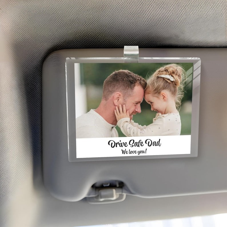 Father's Day gift, visor clip, photo commemoration, a customized dad gift.