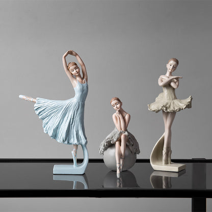 Creative Ballet Girl Ornament ins Wind Dancer Model Room Princess Room Soft Decoration Home Furnishings