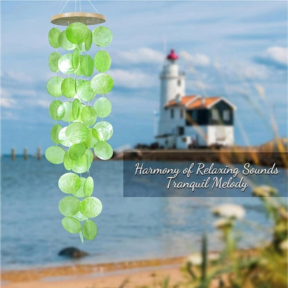 New Garden Shell Wind Chimes Garden Ornaments Home Windows Rainbow Wind Chimes Decoration Gift Pendant