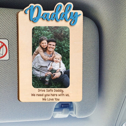 Car visor photo clip wooden photo frame photo frame customization photo text customization