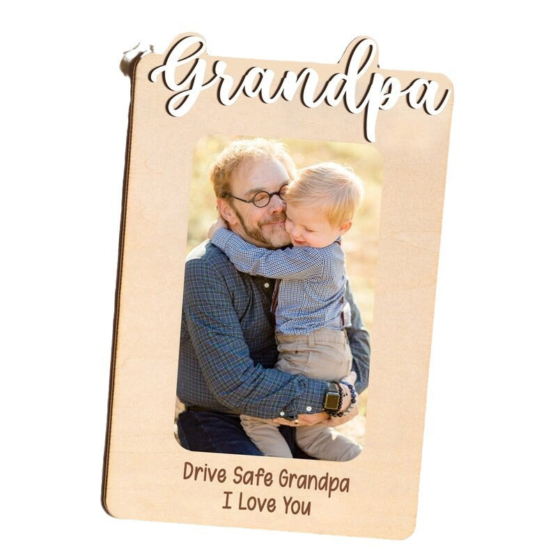 Car visor photo clip wooden photo frame photo frame customization photo text customization