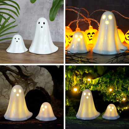 Ceramic ghost Halloween atmosphere living room wine cabinet TV cabinet courtyard balcony ornament