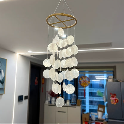 Garden Shell Wind Chimes Garden Ornaments Home Windows Rainbow Wind Chimes Decoration Gift Pendant