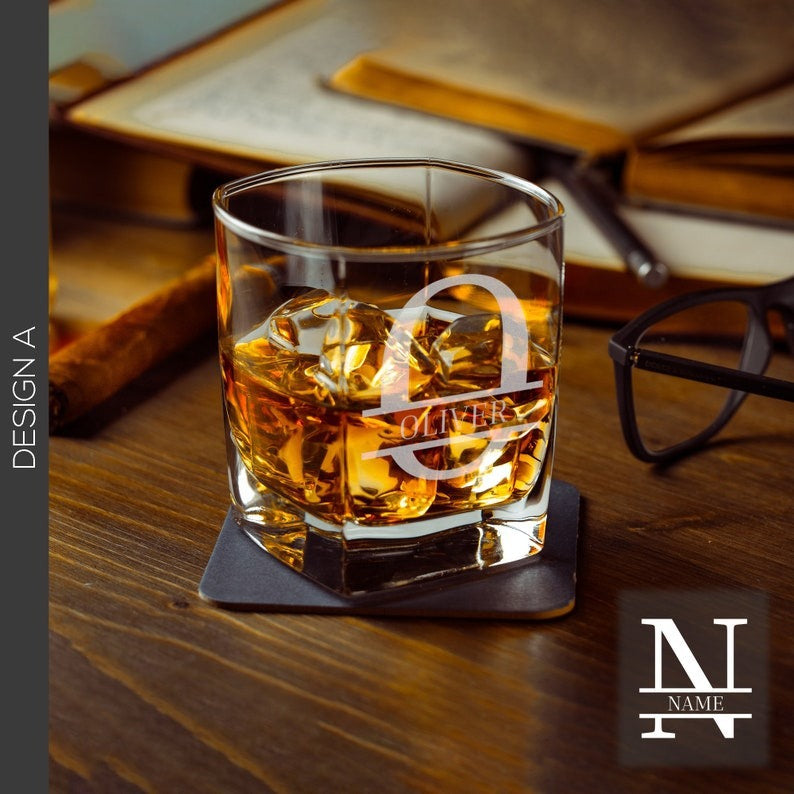 custom quadruple wine cup, spirit cup, whiskey cup, laser engraving, and a customized Father's Day gift.