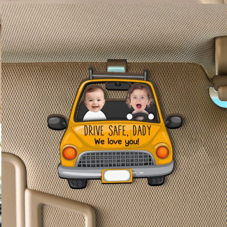 Car visor photo clip wooden photo frame photo frame customization photo text customization