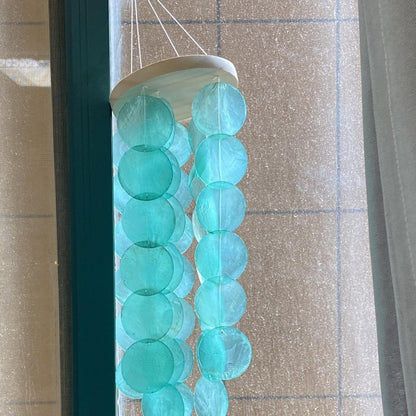 New Garden Shell Wind Chimes Garden Ornaments Home Windows Rainbow Wind Chimes Decoration Gift Pendant