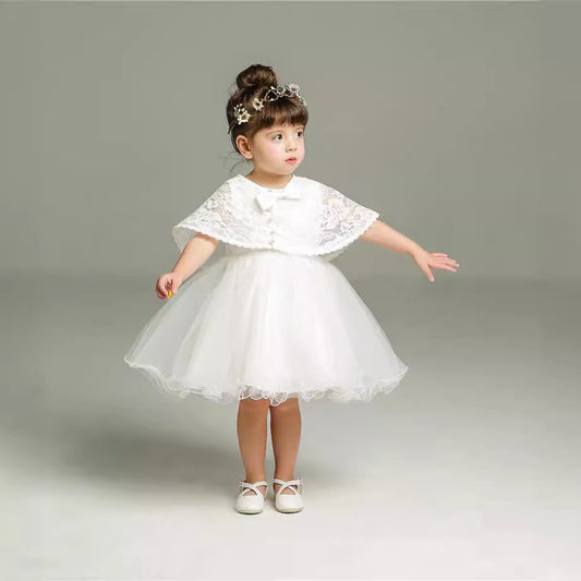 Two-piece baby girl baby 100-day wedding dress princess puffy dress