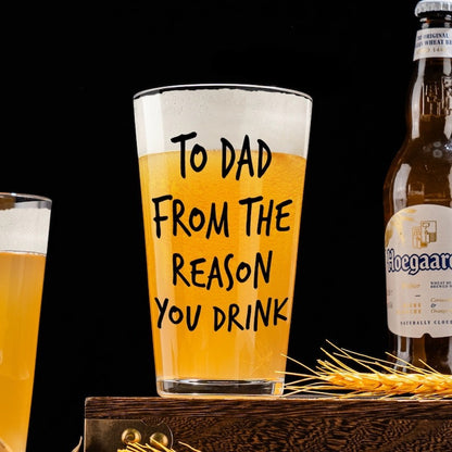 Father's Day gifts, customized popular 16oz beer cups, draft beer straight mouth cups