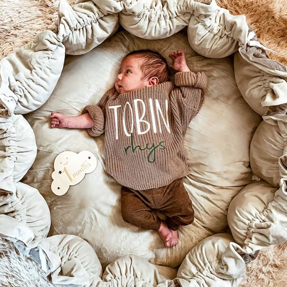 Name Embroidery Children's Sweater