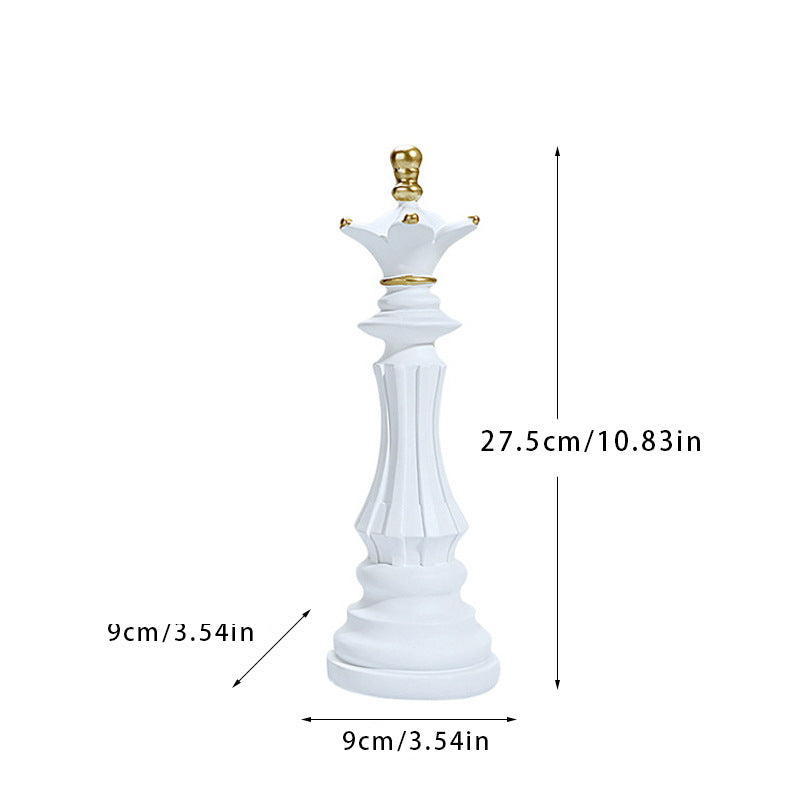 Chess ornaments chess set king war horse queen soft art resin crafts