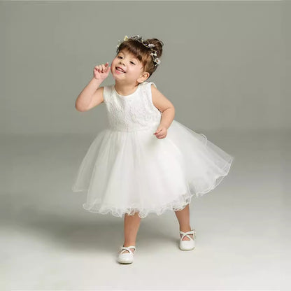 Two-piece baby girl baby 100-day wedding dress princess puffy dress