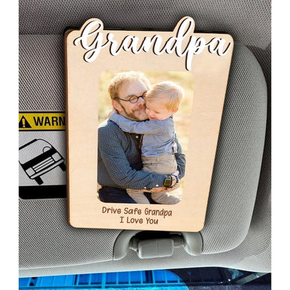 Car visor photo clip wooden photo frame photo frame customization photo text customization