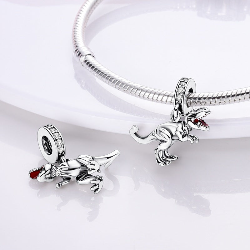 Copper-plated 925 silver beaded accessories DIY cute animal bracelet necklace pendant gift