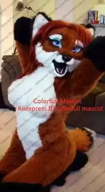 Husky Fox Dog Cartoon Doll Costume Walking Doll Beast Costume