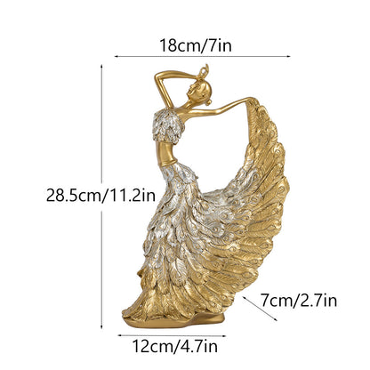Peacock dance resin handicraft ornament wedding room home living room TV cabinet entrance light luxury decoration
